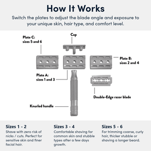 Rockwell Razors 6S - Adjustable Stainless Steel Safety Razor