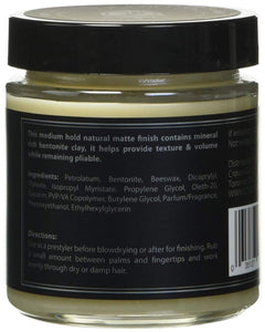 Crown Shaving Matte Styling Clay - 4 Ounce Jar - Barbers Lounge