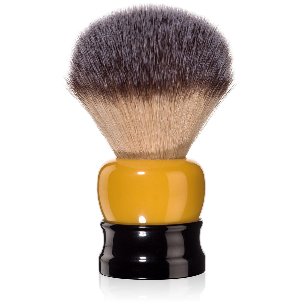 Fine Accoutrements Stout Shaving Brush - Orange/Black - Barbers Lounge