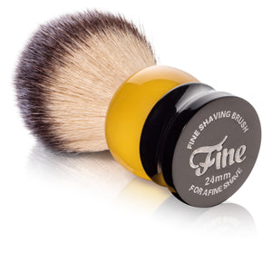 Fine Accoutrements Stout Shaving Brush - Orange/Black - Barbers Lounge