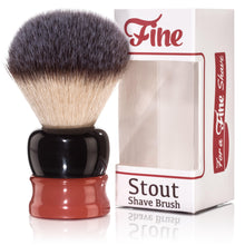 Fine Accoutrements Stout Shaving Brush - Orange/Brown - Barbers Lounge