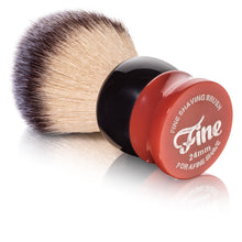 Fine Accoutrements Stout Shaving Brush - Orange/Brown - Barbers Lounge