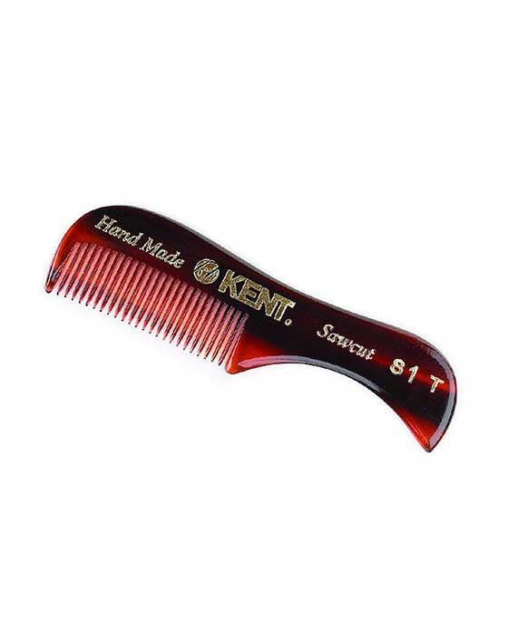 Kent K-81T Comb, Beard and Moustache Comb, Fine (73mm/2.8in) - Barbers Lounge