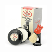 Omega Shaving Cream and Brush With Stand Kit - Barbers Lounge