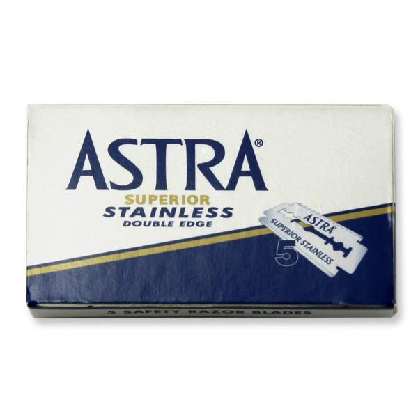 Astra Stainless Double-Edge Safety Razor Blades, 10pk - Barbers Lounge