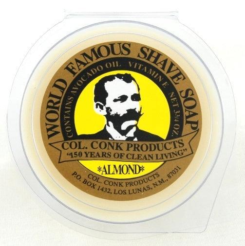 Col. Conk Almond Shaving Soap, Large - Barbers Lounge