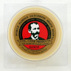 Col. Conk Bay Rum Shaving Soap, Small - Barbers Lounge
