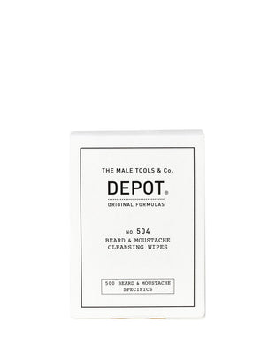Depot No. 504 Beard & Moustache Cleansing Wipes - Barbers Lounge