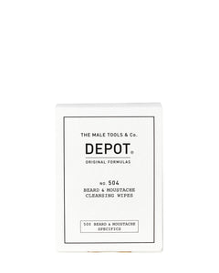 Depot No. 504 Beard & Moustache Cleansing Wipes - Barbers Lounge