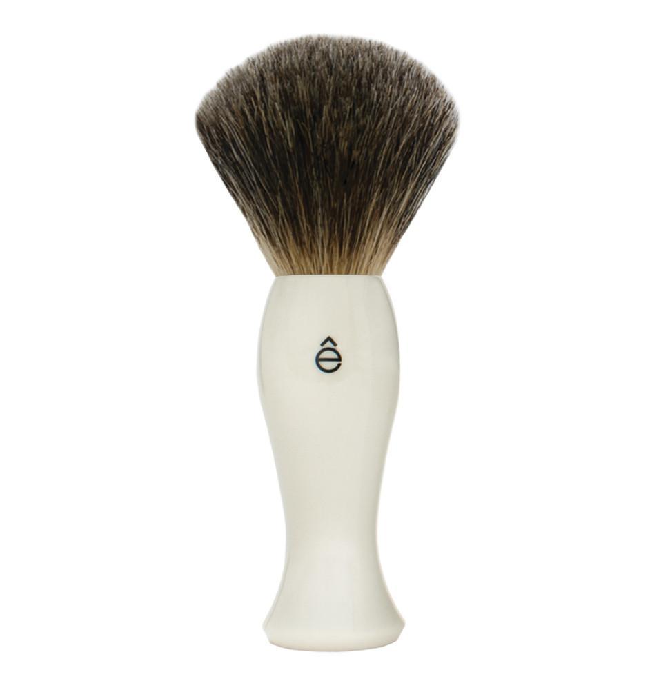 E-Shave Shave Brush White/Fine - Barbers Lounge