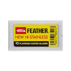 Feather Double-Edge Safety Razor Blades 10pk - Barbers Lounge