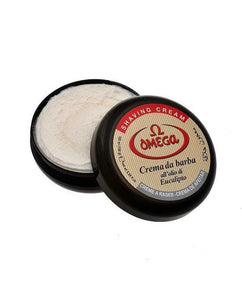 Omega Eucalyptus Shaving Cream in Bowl (150ml/5.2oz) - Barbers Lounge